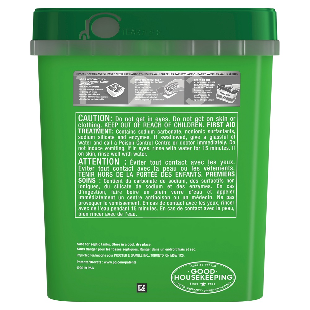 Cascade ActionPacs™ Dishwasher Detergent with Dawn, Fresh Scent, 90pk