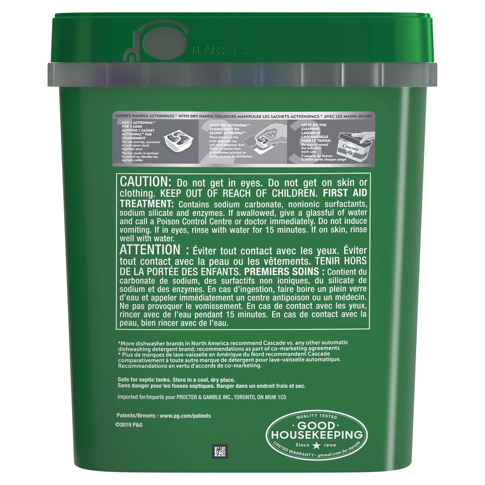 Cascade Complete ActionPacs™ Dishwasher Detergent with Dawn, Fresh