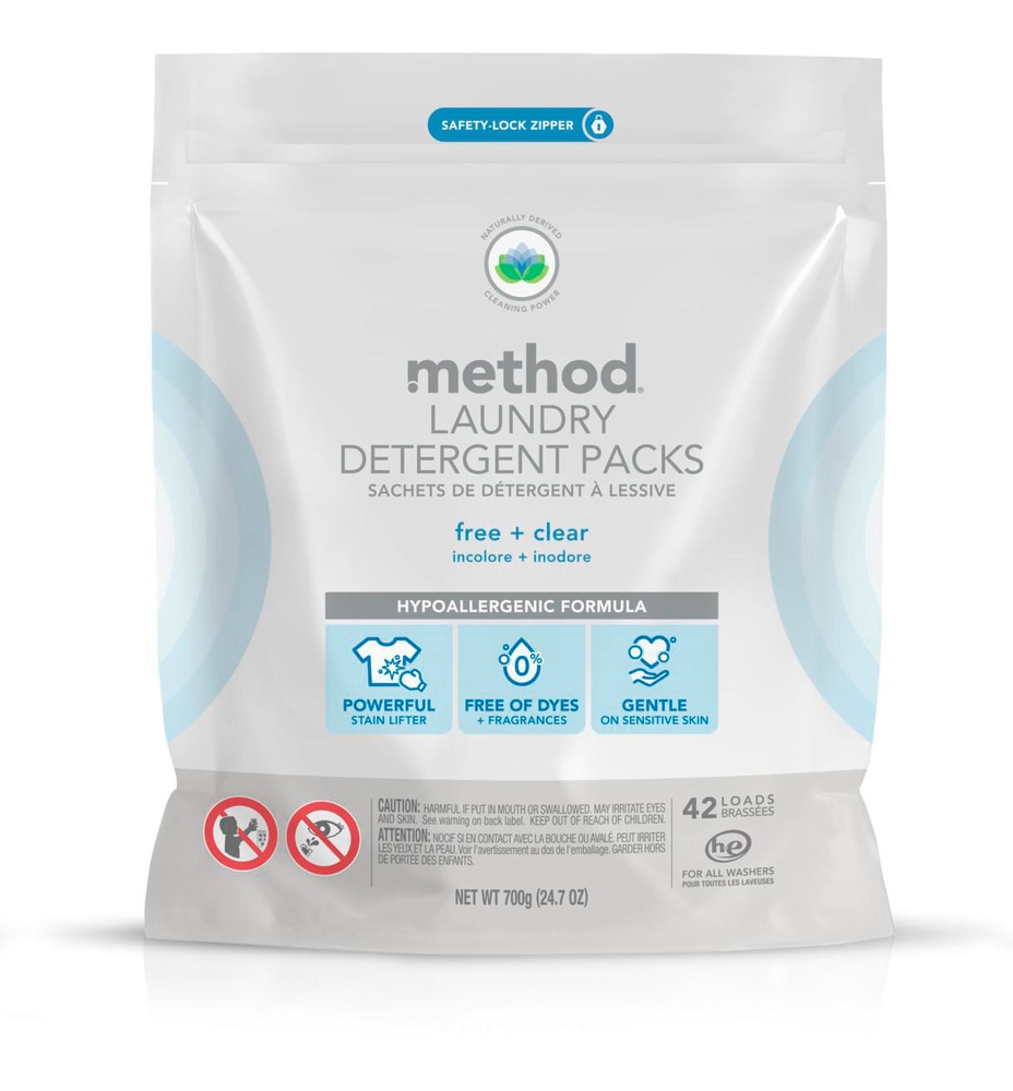 method Monodose Free & Clear Laundry Detergent, 42pk Canadian Tire