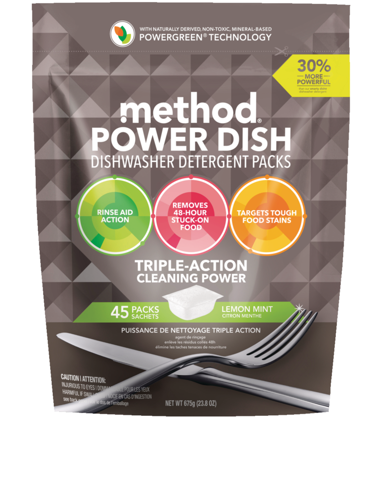 method Power Dishwasher Detergent Tabs, Assorted Scents, 45pk