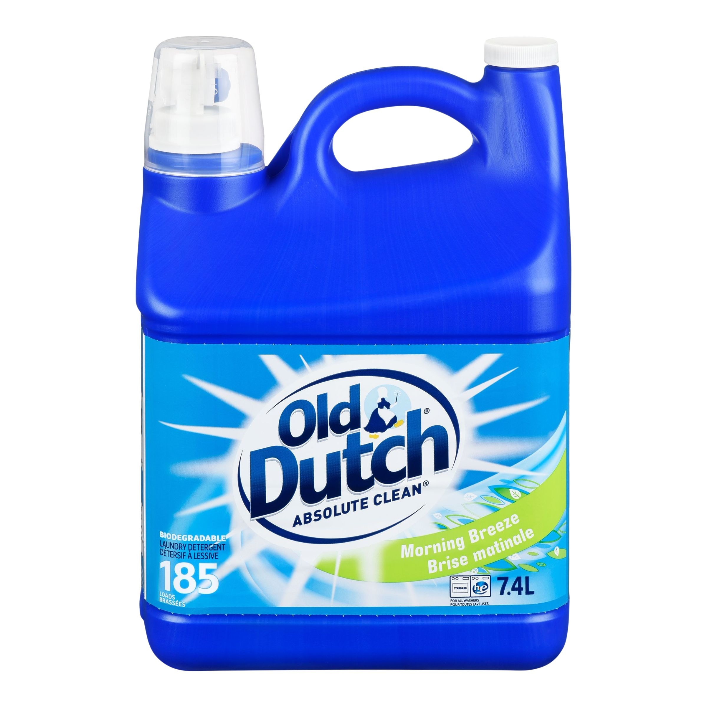 Absolute Clean Liquid Laundry Detergent  Morning Breeze Scent  185-Load  7 4-L OLD DUTCH