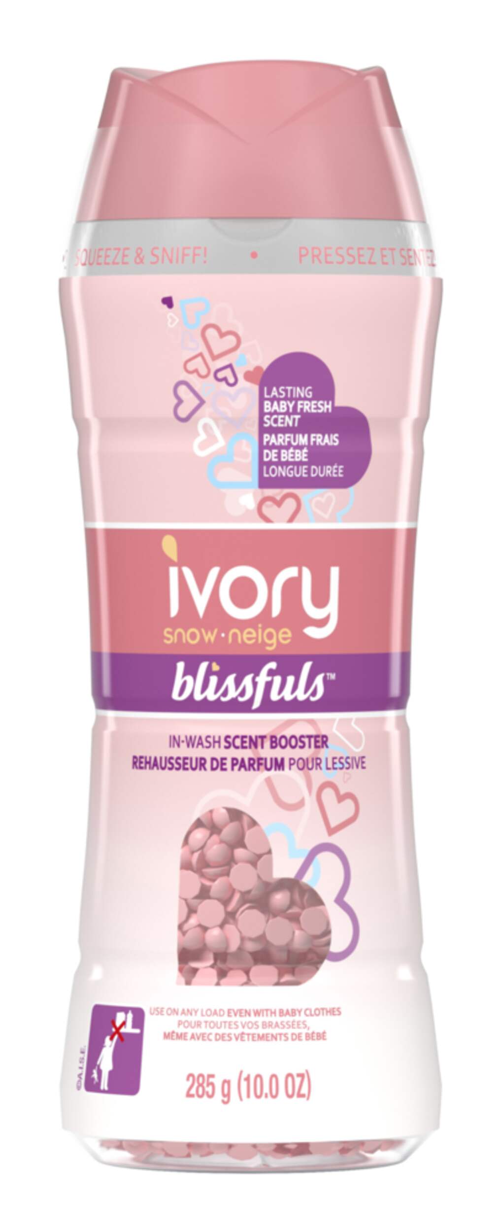 Rehausseur de parfum pour lessive Ivory Neige Blissfuls, 285 g Front_Flat