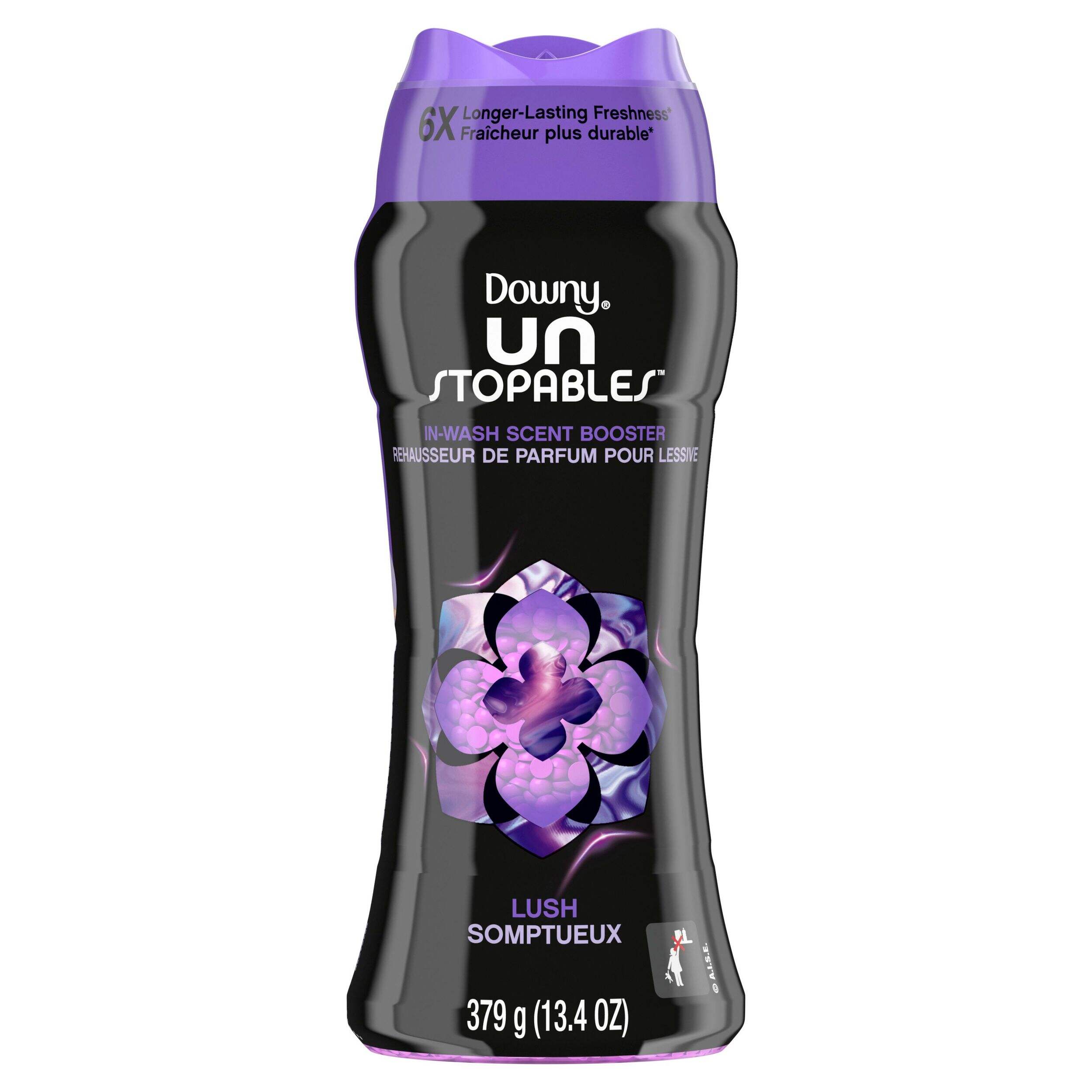 Downy Unstoppables In-Wash Scent Booster Beads, LUSH, 379 g Front_Flat