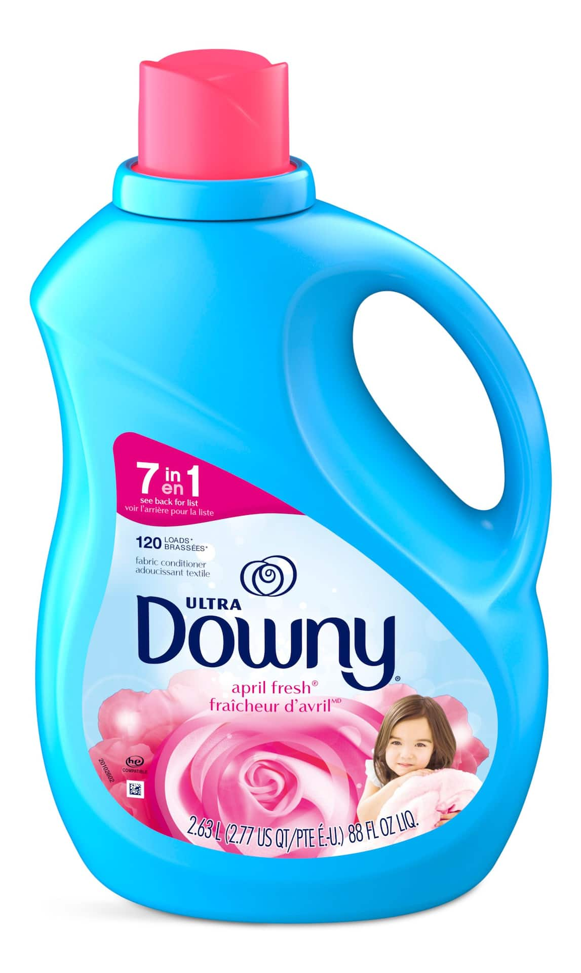 Downy Ultra Liquid Fabric Conditioner, April Fresh, 120 Loads 2.63 L ...