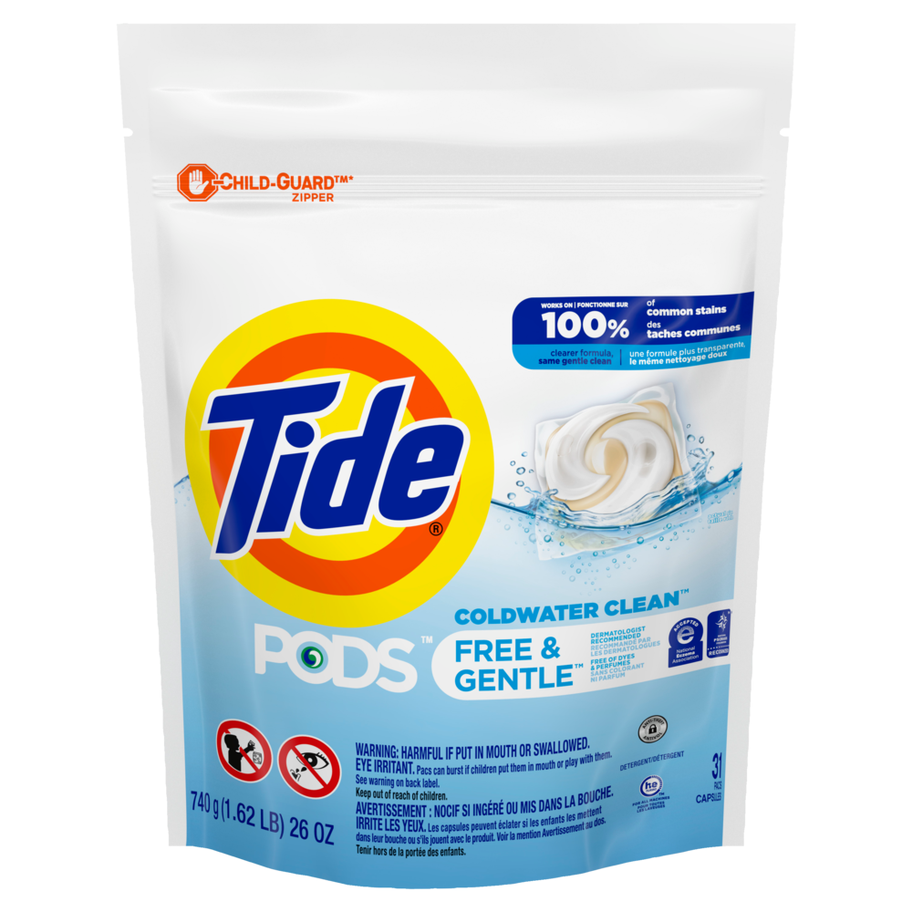 Tide Pods Free & Gentle, 31pk Canadian Tire