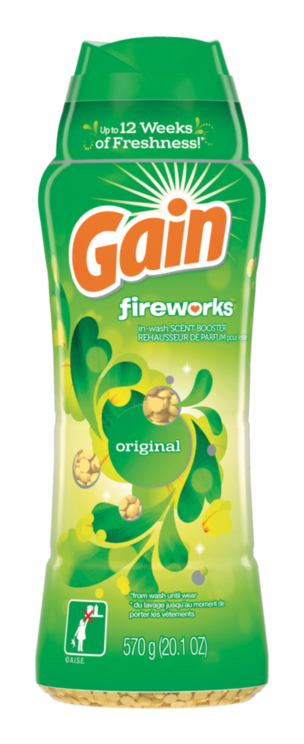 Gain Fireworks Laundry Scent Booster, Original Scent, 570g Canadian Tire
