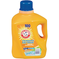 Arm & Hammer Cold Water Liquid Laundry Detergent, Fresh Scent, 100-Load, 4.43-L Front_Flat