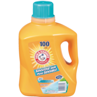 Arm & Hammer Sensitive Skin Liquid Laundry Detergent, Fresh Scent, 100-Load, 4.43-L Front_Elevated