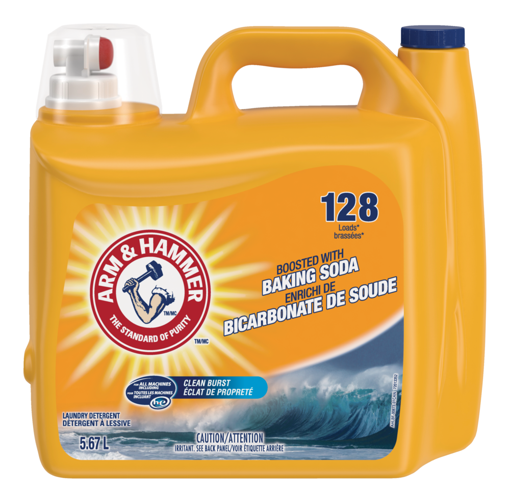 Détergent à lessive liquide Arm & Hammer avec bicarbonate de soude