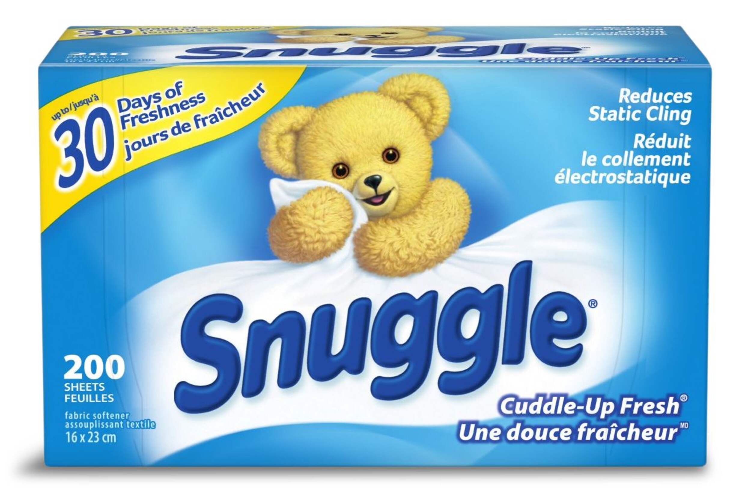 Feuilles assouplissantes Snuggle, une douce fraîcheur, paq. 200 Front_Flat