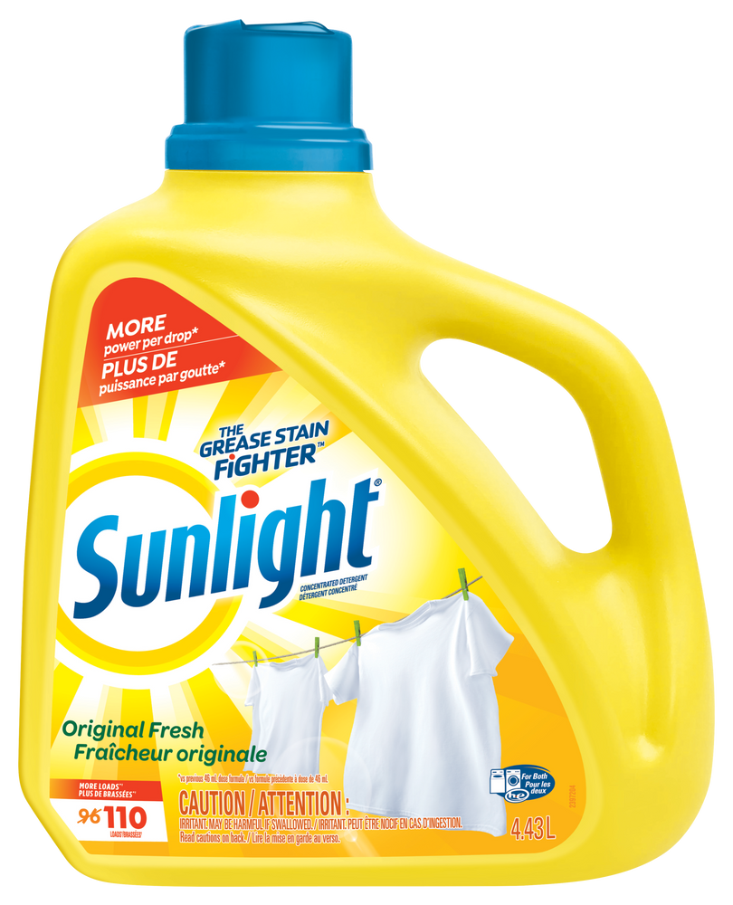 Sunlight Liquid Laundry Detergent, Assorted Scents, 110Load, 4.4L