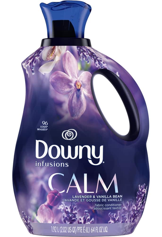  Downy Infusions Liquid Fabric Softener, Calm, Lavender &  Vanilla Bean, 32 fl oz : Health & Household