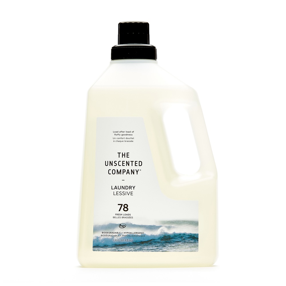 The Unscented Company Liquid Laundry Detergent, Unscented, 78Load, 1.