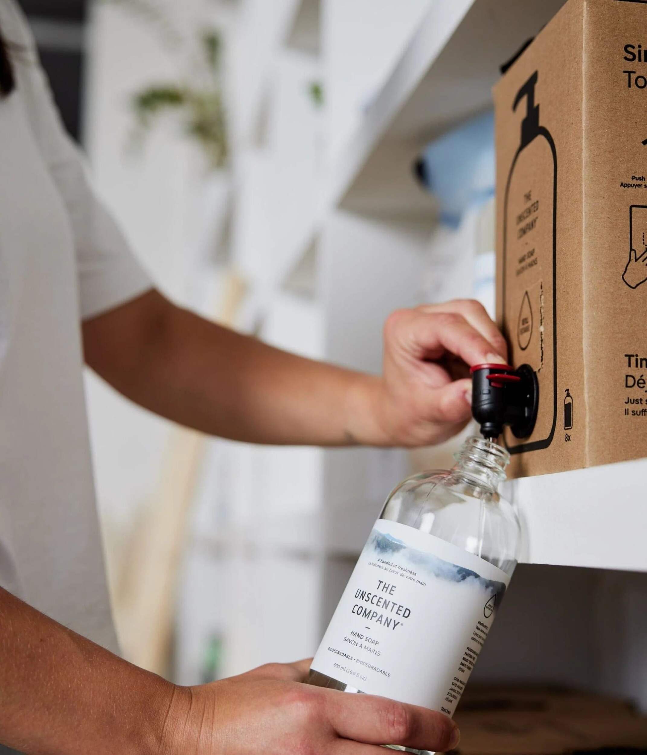 The Unscented Company Gel Hand Soap Refill Box, Unscented, 4L