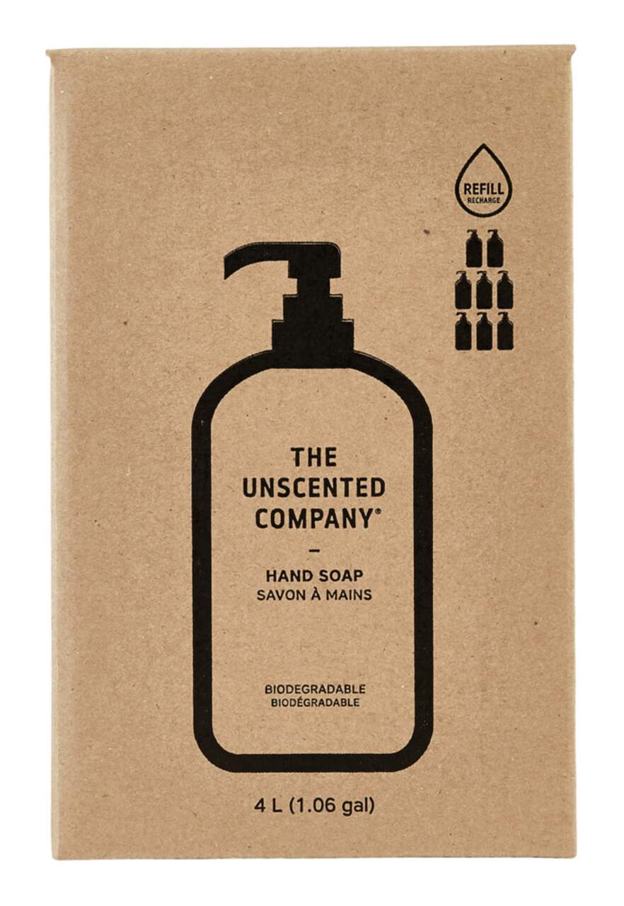 The Unscented Company Gel Hand Soap Refill Box, Unscented, 4-L