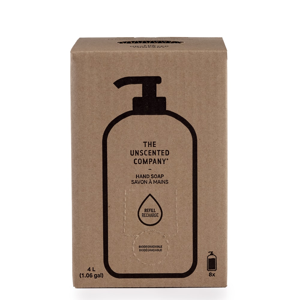The Gel Hand Soap Refill Box, Unscented, 4-L