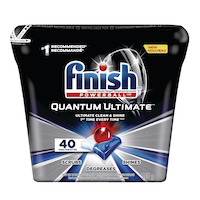 Finish Quantum Ultimate Dishwasher Detergent Tabs, Fresh Scent, 40-pk