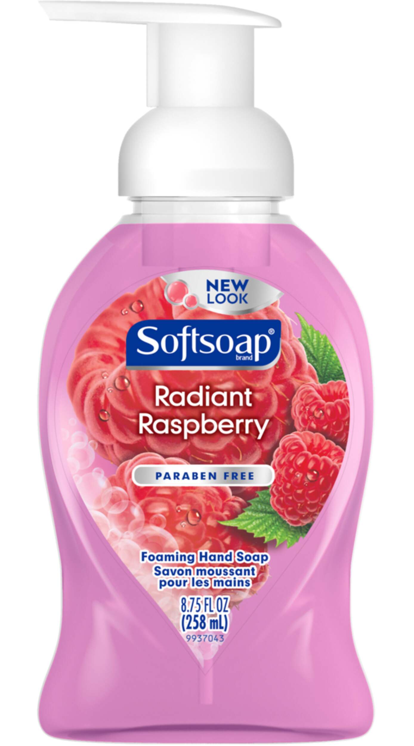 Softsoap® Foaming Hand Soap with Pump, Radiant Raspberry Scent, 258-mL Front_Flat