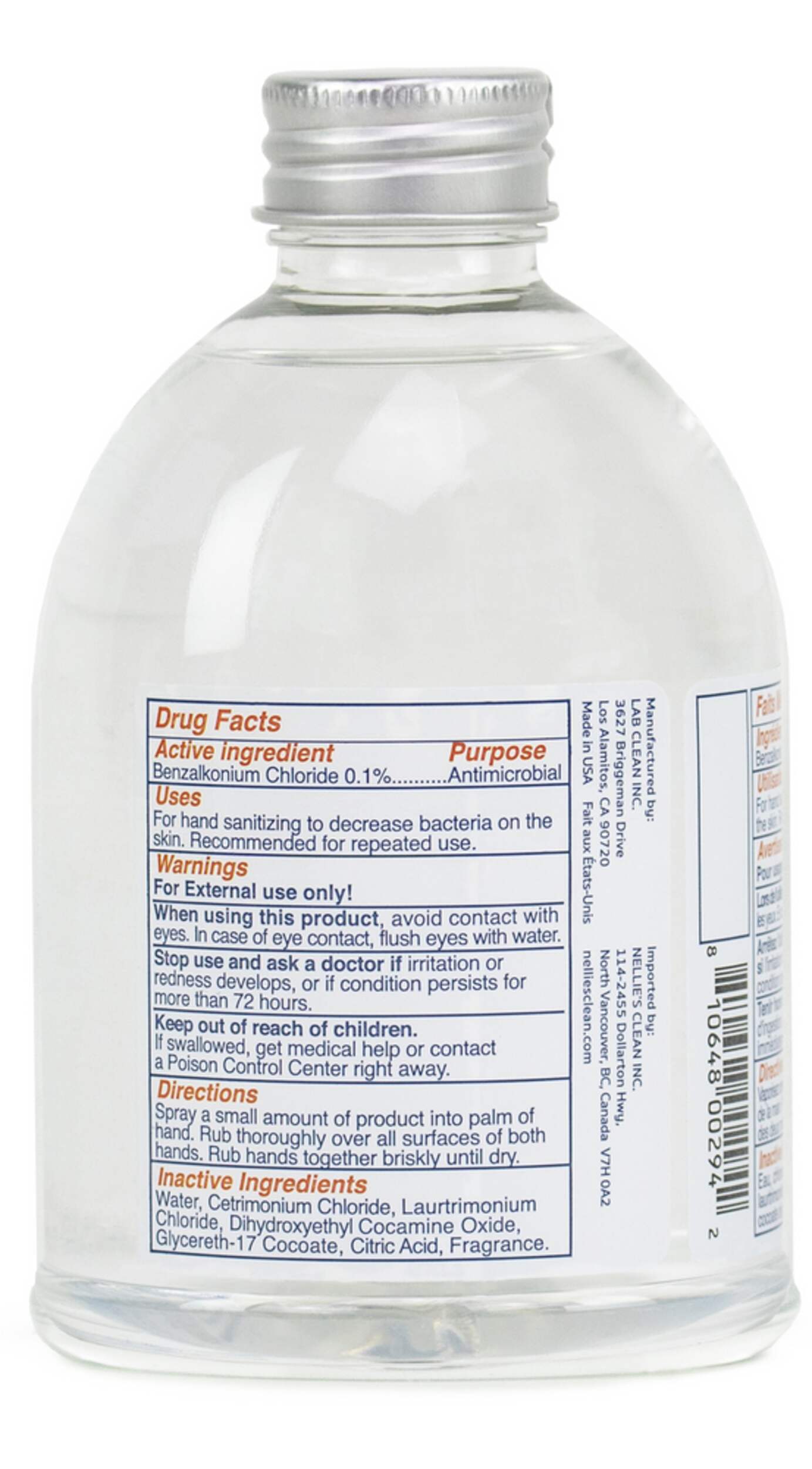 Nellie's Spray Hand Sanitizer, AlcoholFree, Eucalyptus Scent, 355mL Canadian Tire