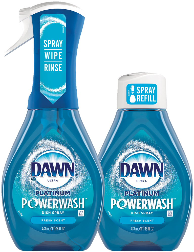 Dawn Ultra Platinum Powerwash Dish Soap Spray Refill Bundle Pack, Fresh