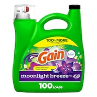 Détergent à lessive liquide Gain + Aroma Boost, parfum Moonlight Breeze, 107 brassées, 4,55 L Front_Flat