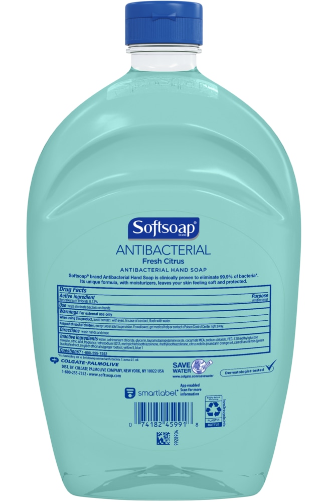 Soft Soap Antibacterial Gel Hand Soap Refill, Assorted Scents, 1.47L