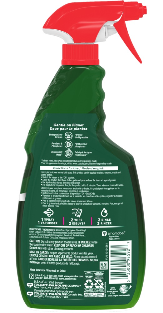 Palmolive Ultra Spray Away Dish Soap, Fresh Scent, 500mL Canadian Tire