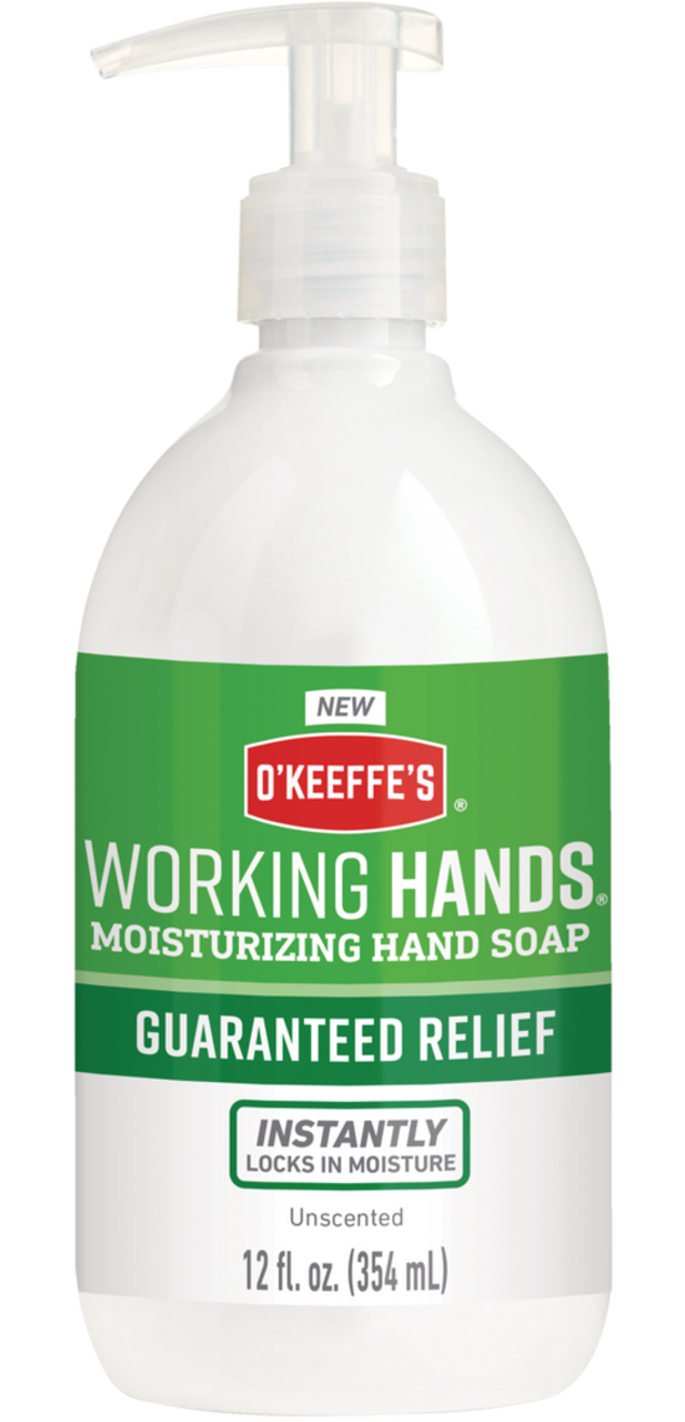 Savon hydratant pour les mains O'Keefe's Working Hands avec pompe, non  parfumé, 354 mL