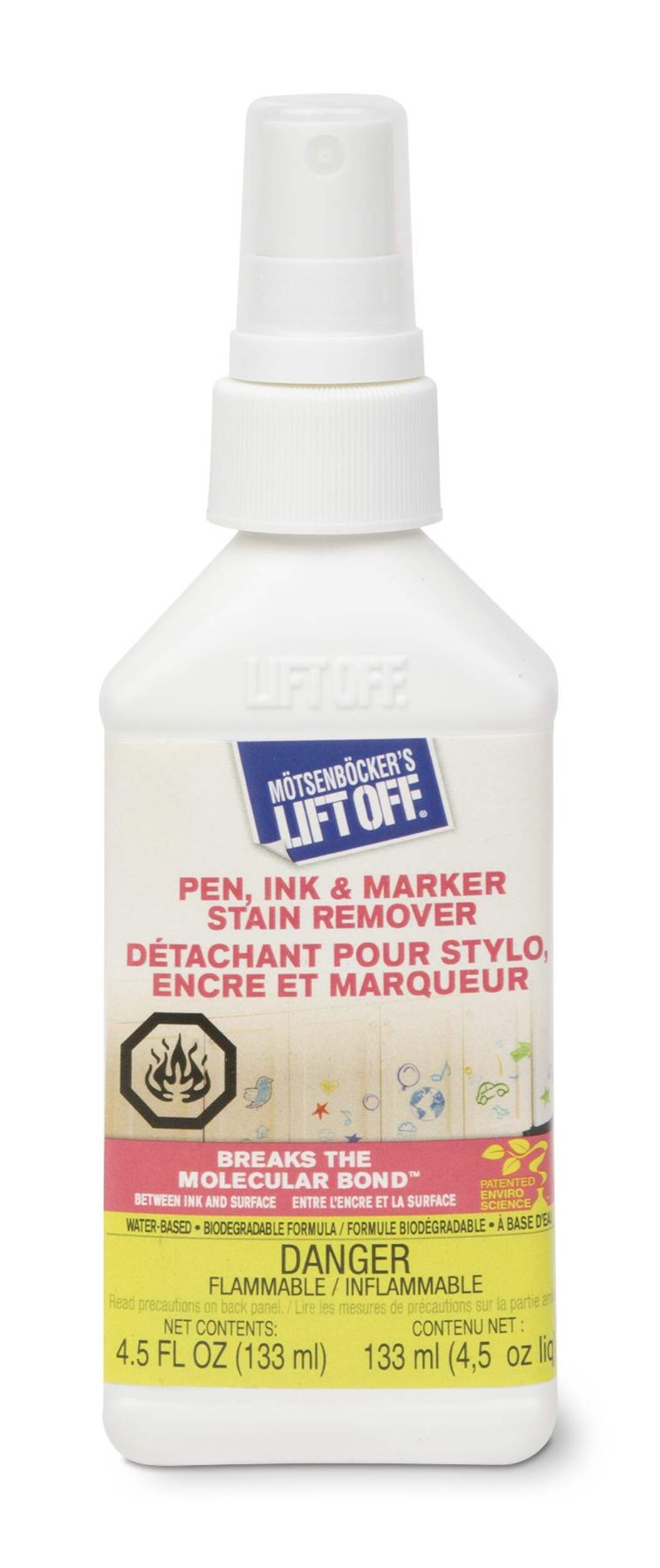 Motsenbocker's Lift Off Pen, Ink & Marker Stain Remover, 133-mL Front_Flat