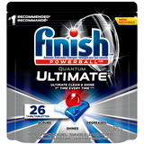 Finish Quantum Ultimate Dishwasher Detergent Tabs, Fresh Scent, 26-pk Front_Flat
