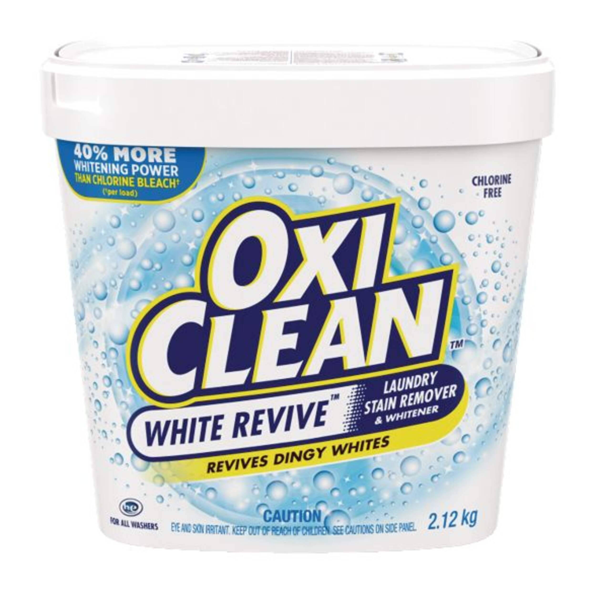 OxiClean White Revive Laundry Stain Remover Powder, 2.12-kg Front_Elevated