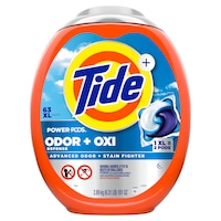 Tide Ultra OXI Power PODS with Odor Eliminators Pacs, 63 Count Front_Flat