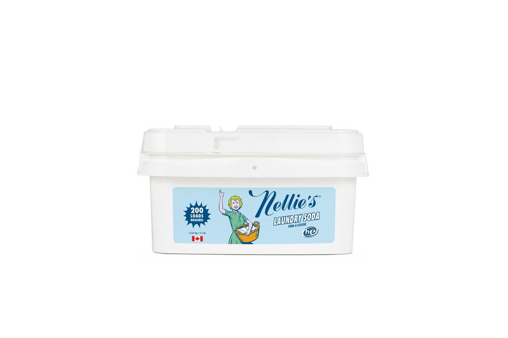 Nellie's Laundry Detergent Soda Powder, Unscented, 200Loads, 3.22kg
