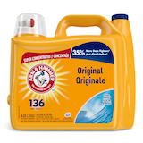 Arm & Hammer Cold Water Liquid Laundry Detergent, Clean Burst, 136-Load, 4.02-L Front_Flat