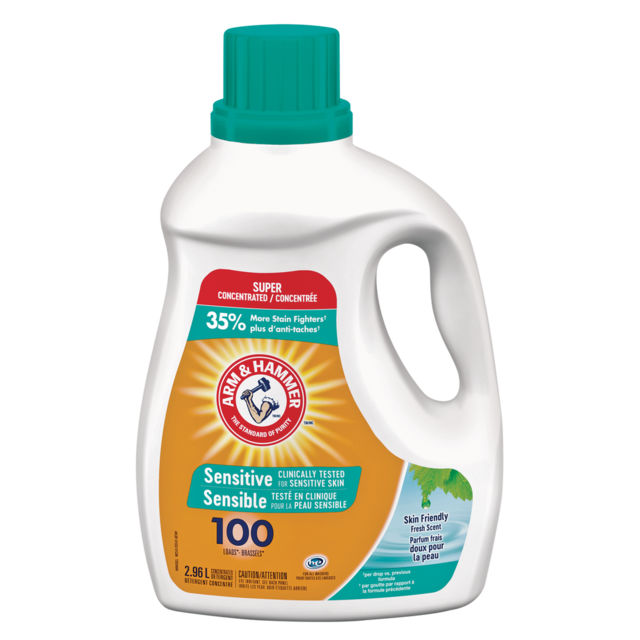 Arm & Hammer Liquid Laundry Detergent, Sensitive Skin, 100Load, 2.96L