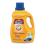 Arm & Hammer Liquid Laundry Detergent, Clean Burst, 100-Load, 2.96-L Front_Flat