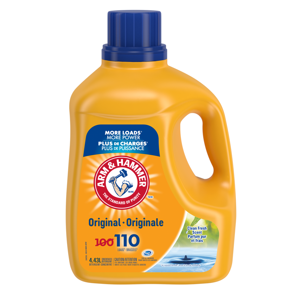 Détergent à lessive liquide original d’Arm & Hammer, parfum frais, 110