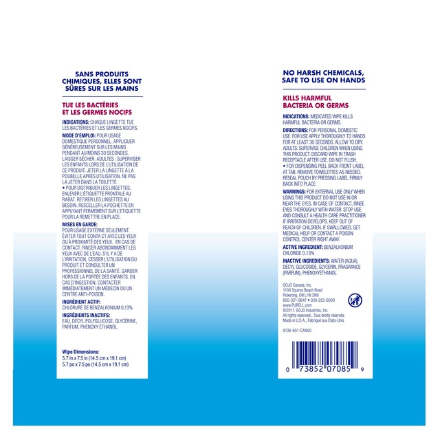 Purell Hand Sanitizer Wipes, AlcoholFree, Fresh Scent, 10pk