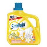 Détergent à lessive liquide Sunlight, parfums variés, 140 brassées, 5,6 L Front_Flat