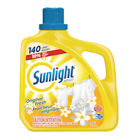 Sunlight Laundry Soap Liquid Detergent, Assorted Scents, 140-Load, 5.6-L Front_Flat