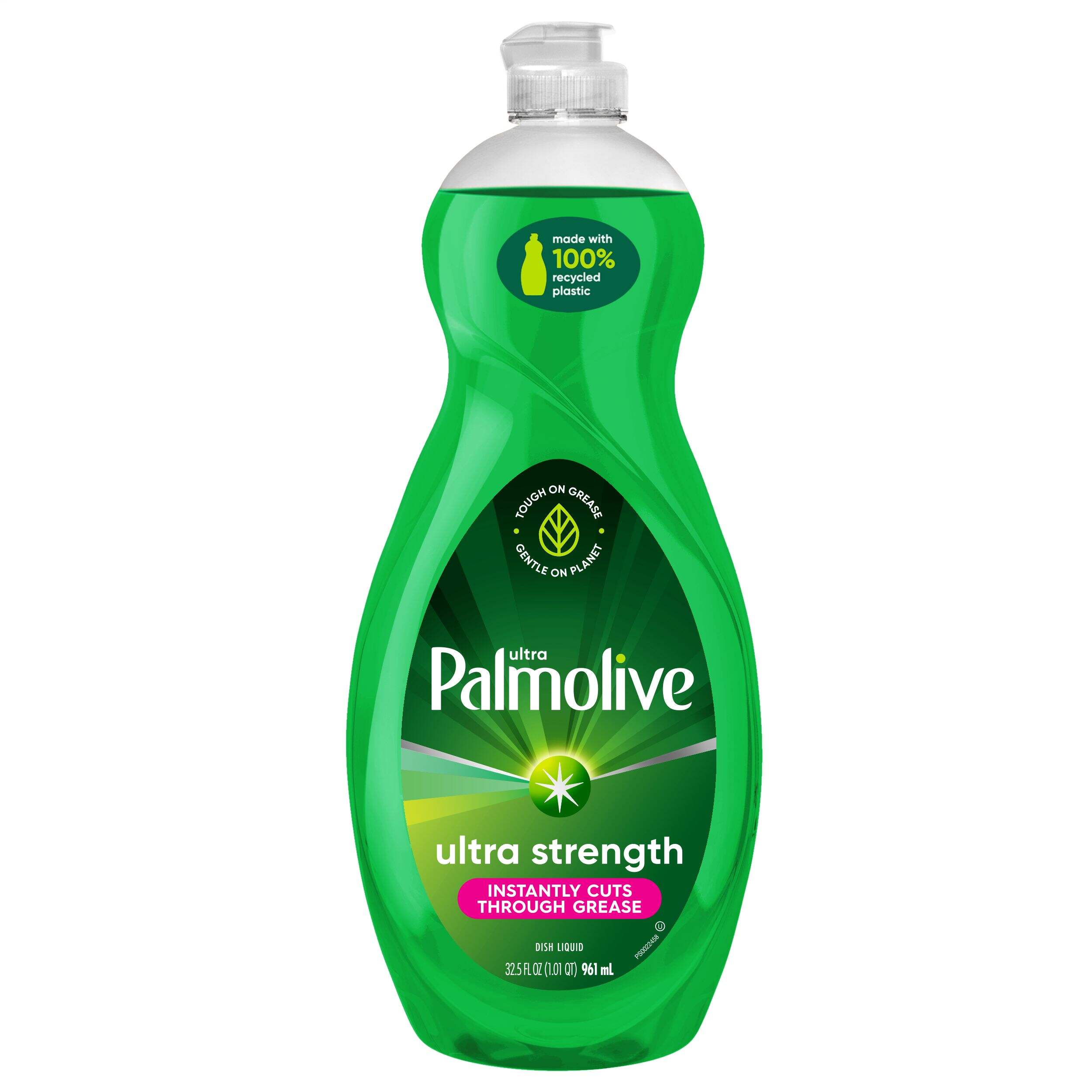 Palmolive Ultra Strength Liquid Dish Soap Detergent, Fresh Scent, 961-mL Front_Flat