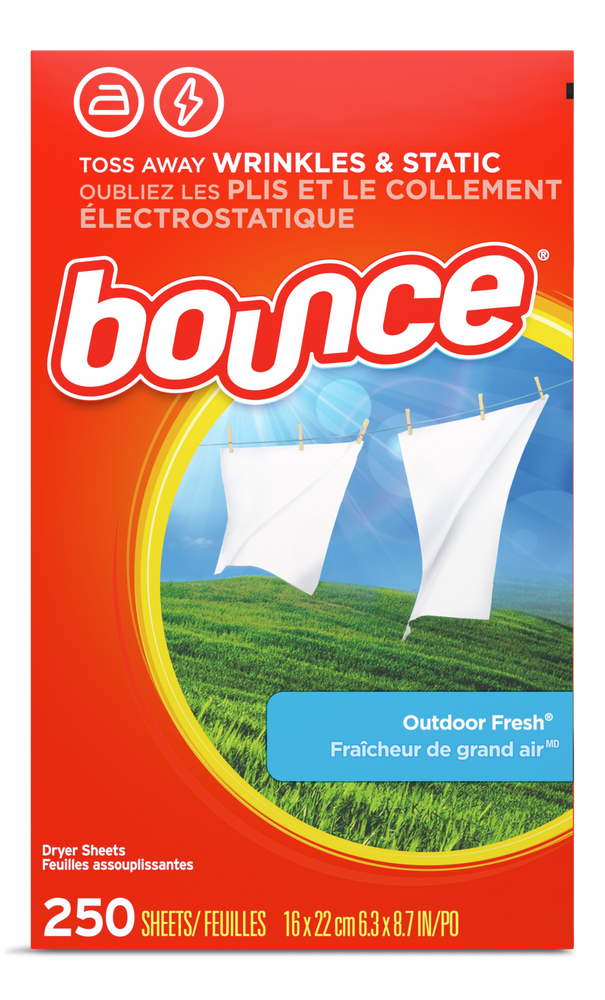 Bounce Dryer Sheets, 250 Sheets, Outdoor Fresh Scent Canadian Tire