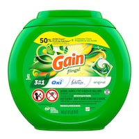 Gain flings Laundry Detergent Soap Pacs, Original Scent, 42-pk Front_Flat