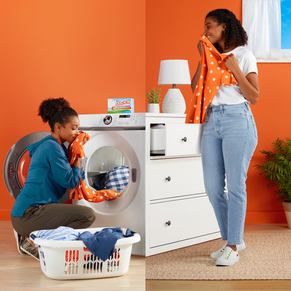 Bounce Lasting Fresh Mega Dryer Sheets, 120 ct, Outdoor Fresh & Clean