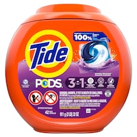 Tide PODS Liquid Laundry Detergent Soap Pacs, Spring Meadow Scent, 42-pc Front_Flat