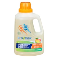 Eco Max Sport Liquid Laundry Detergent & Deodorizer, Citrus Scent, 64-Load, 1.89-L Front_Flat