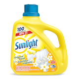 Détergent à lessive liquide Sunlight, parfum original, 100 brassées, 4 L Front_Flat