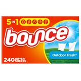 Bounce Fabric Softener Dryer Sheets, Outdoor Fresh Scent, 240-pk Front_Flat