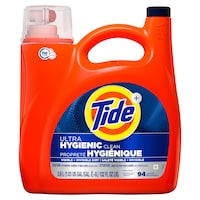 Tide Hygienic Clean Heavy Duty 10x Liquid Laundry Detergent, Original Scent, 94-Load, 3.9-L Front_Flat
