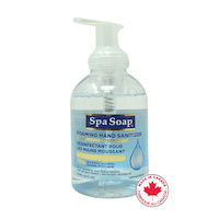 Spa Soap Moisturizing Foaming Hand Sanitizer with Pump, Unscented, 473-mL Front_Flat
